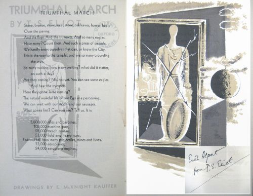 Triumphal March, no. 35 of The Ariel Poems. Faber & Faber : London.