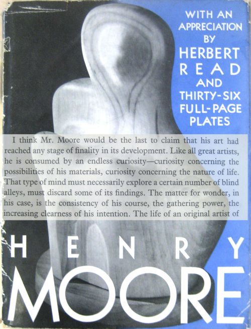 Henry Moore. A. Zwemmer : London. 1934.